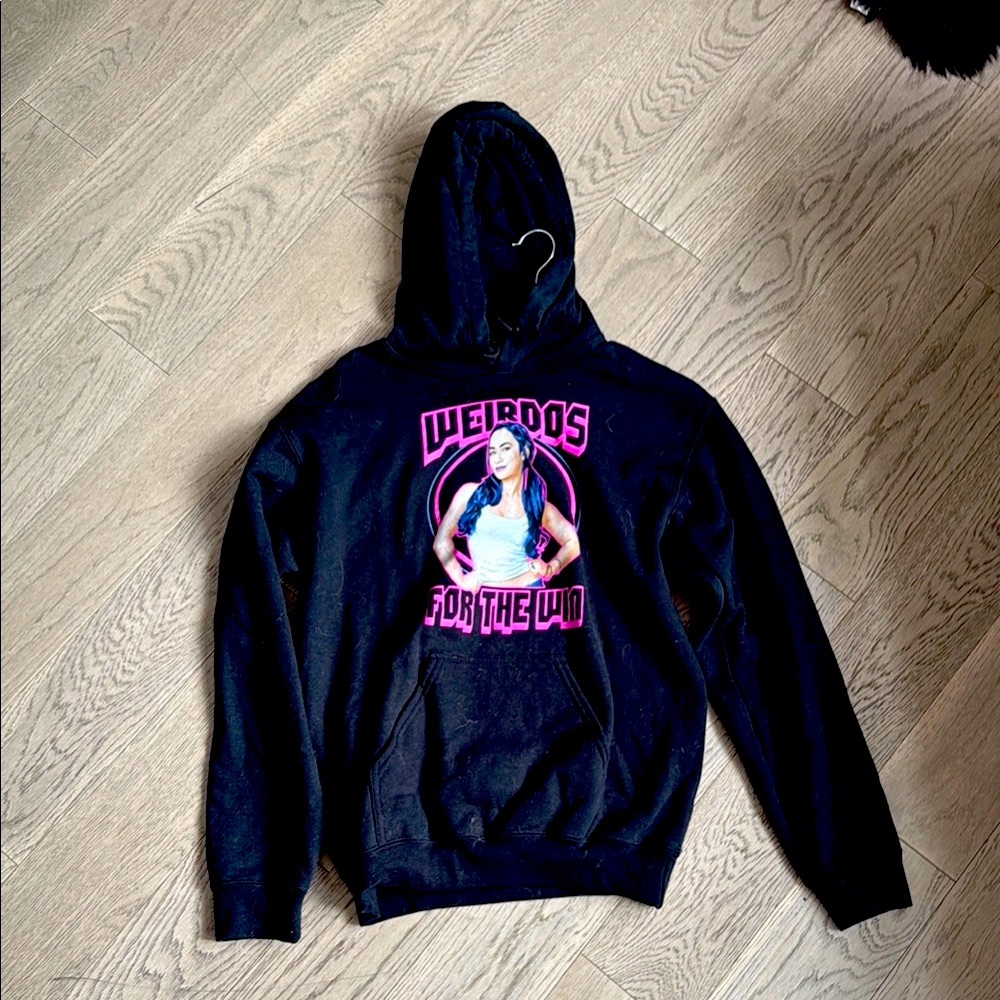 WWE AJ Lee Charity limited addition Black Hoodie with Graphic Print